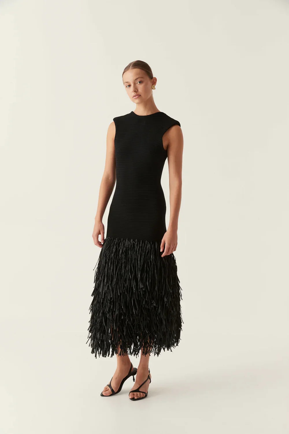 Noir Fringe Dress | Elegant en tijdloos