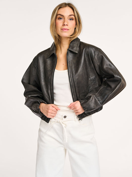 Lato | Luxe Leren Bomberjack