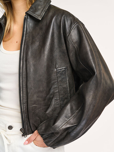 Lato | Luxe Leren Bomberjack