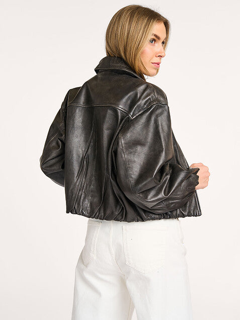 Lato | Luxe Leren Bomberjack